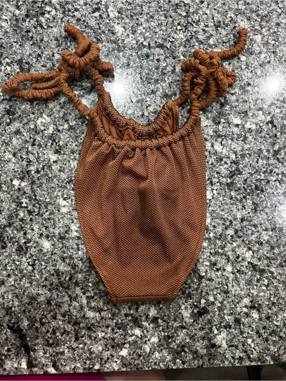 Aerie Brown Bikini with Ruched Bottoms - Picture 3 of 9